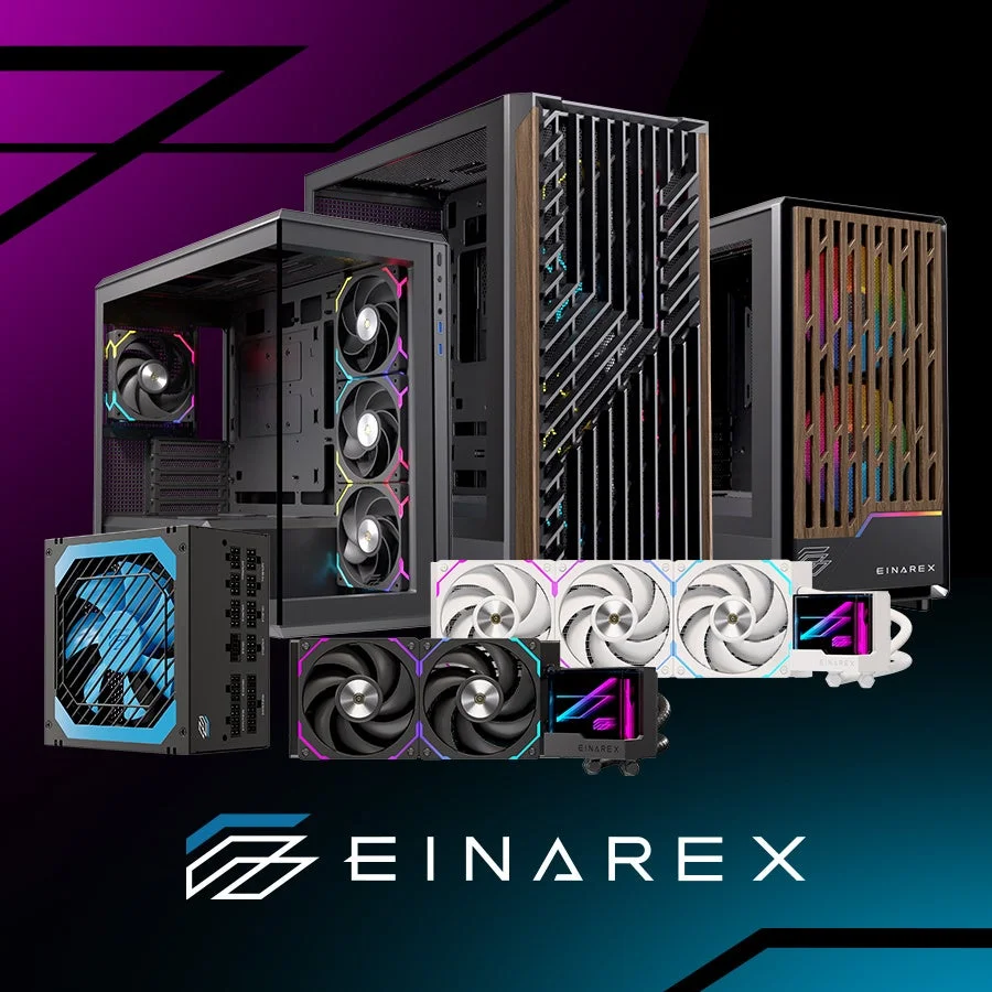 新PCパーツブランド「EINAREX」が本日登場！部屋になじむデザインと組み立てやすさで自作PC初心者も安心