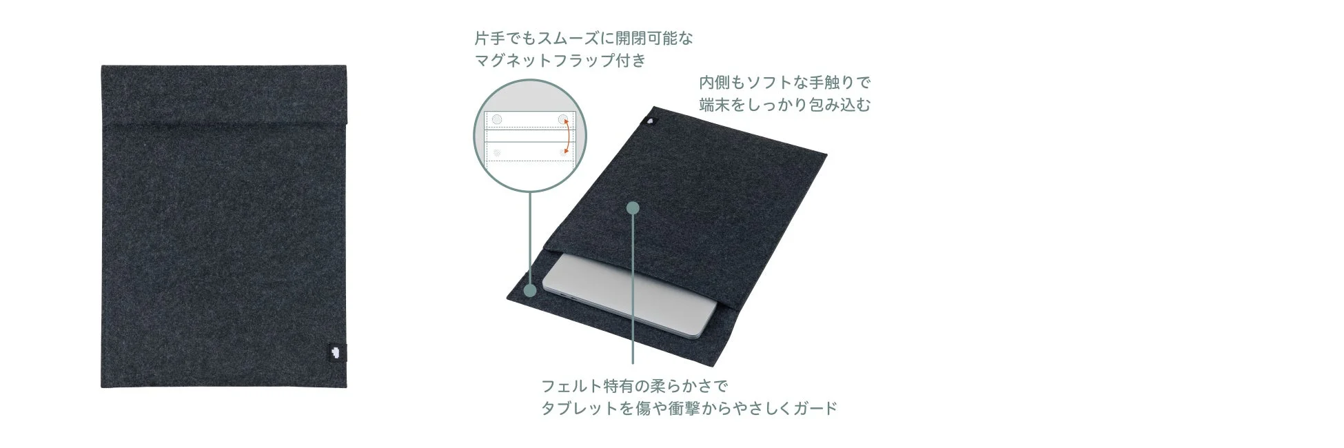 スリーブケース（フラップタイプ）