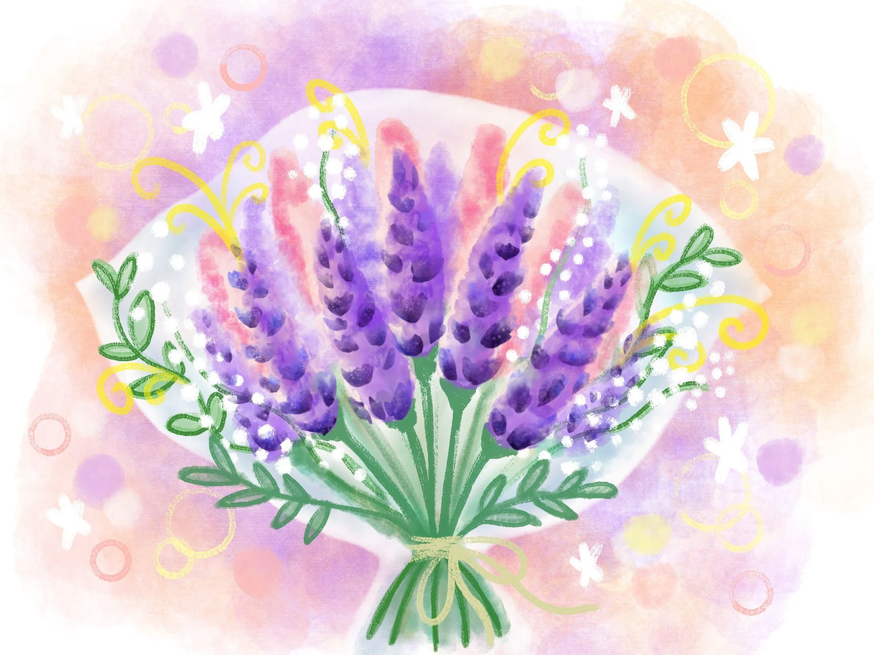 花束のイラスト