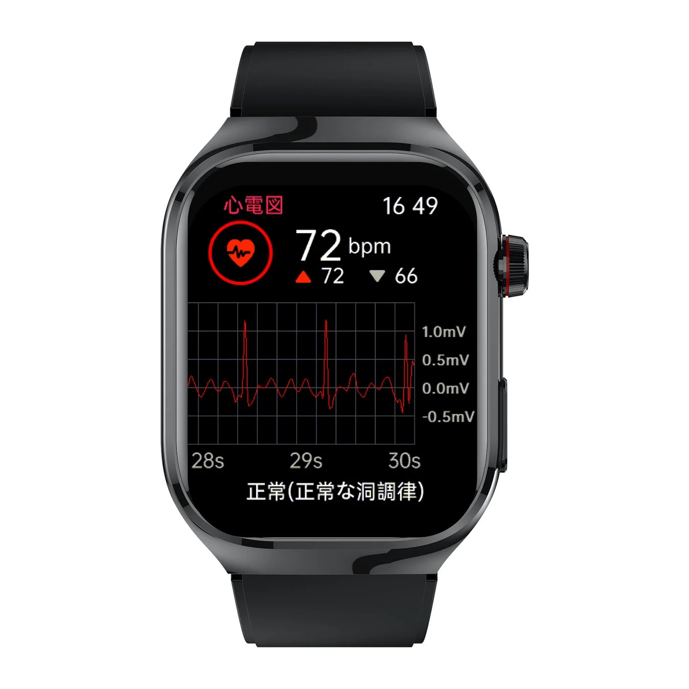 AI Watch 2Proの心電図画面