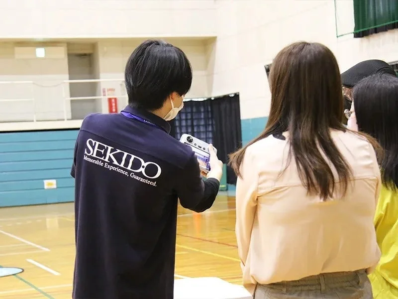 操縦体験の様子