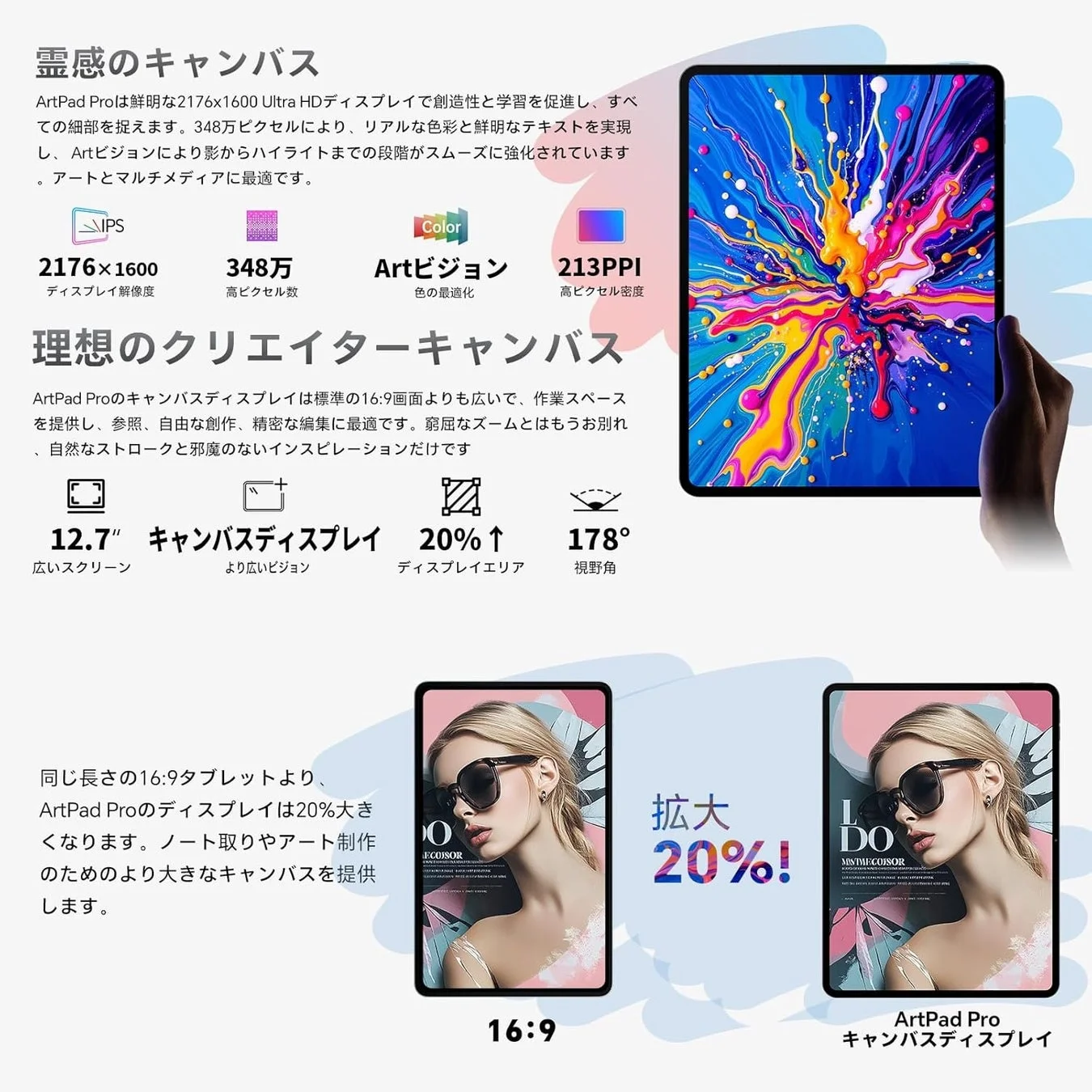 2KディスプレイとT-Pen