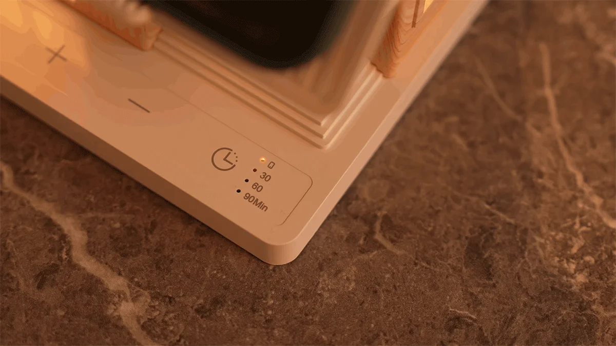 3段階のタイマー付き