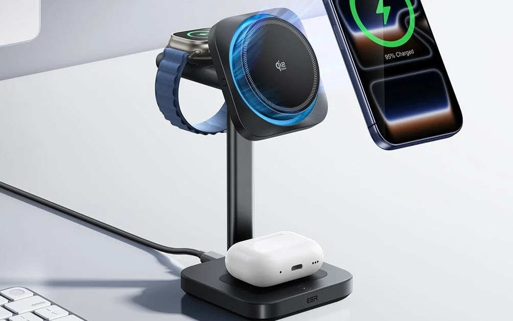 ESRがQi2 25W認証の超急速ワイヤレス充電対応「3in1充電ステーション」を新発売