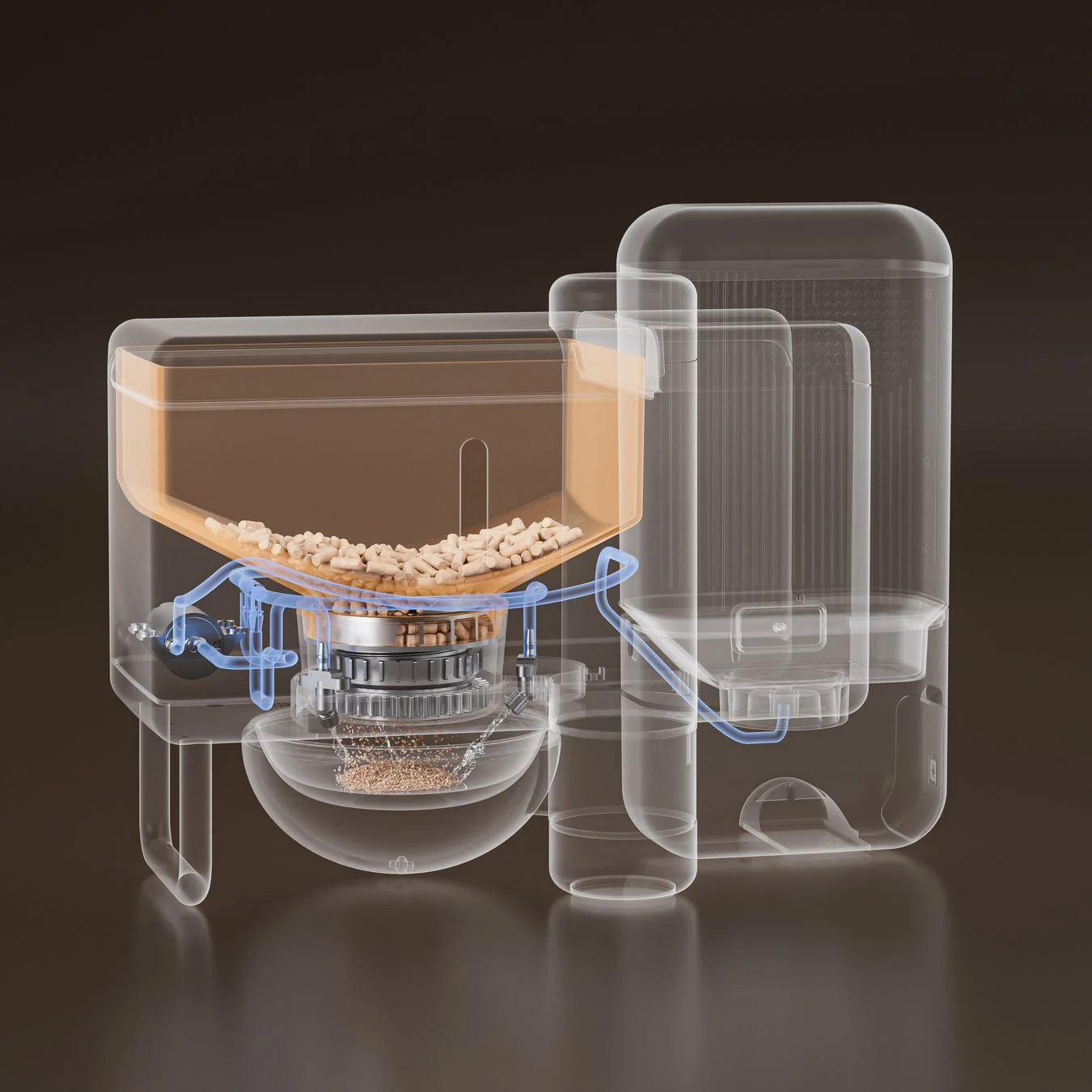 湿食対応スマート給餌器「Riko」