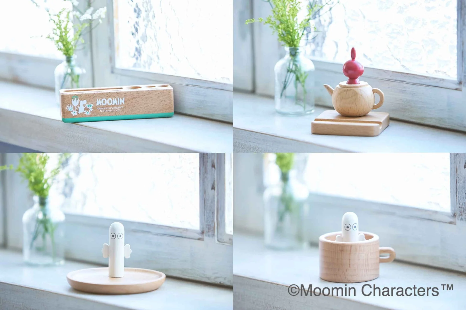 「ムーミン」の仲間たちがデスクを彩る！ニチガンから木製雑貨4種が新登場