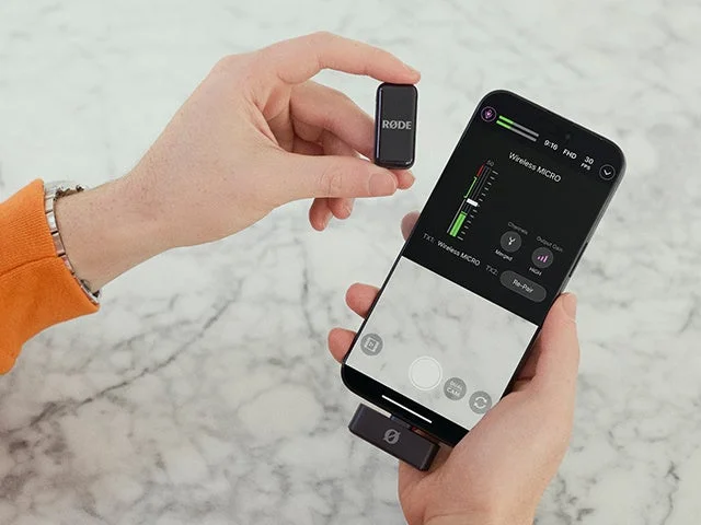 RØDE Captureアプリとワイヤレスマイク