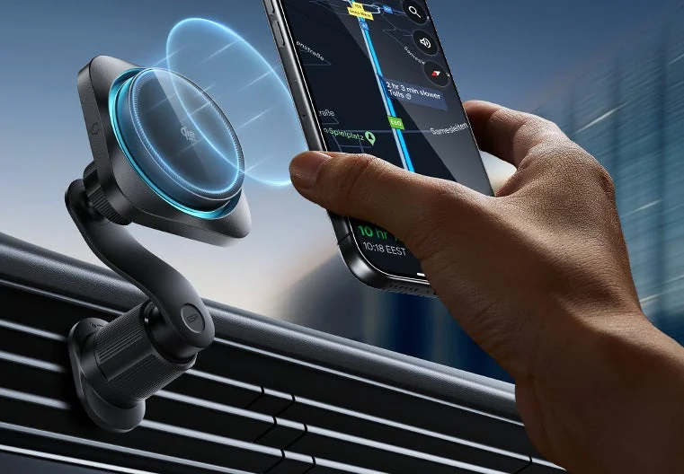 ESRからQi2 25W認証の車載ホルダー『OmniLock』が新登場!悪路でも安定、超急速ワイヤレス充電を実現