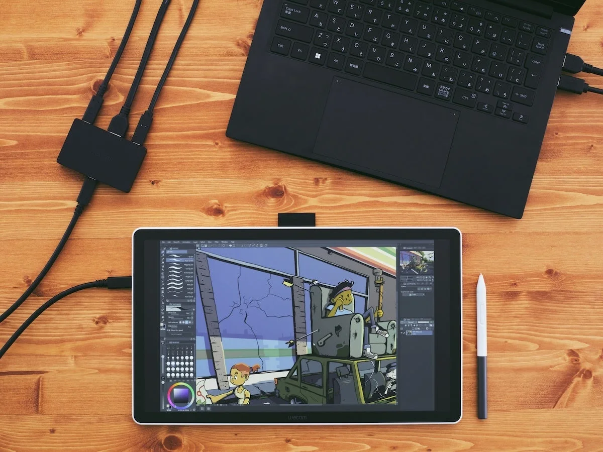 液晶ペンタブレットと接続イメージ