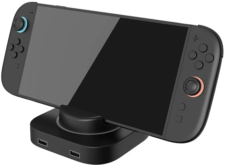 Switch2本体をセットした充電スタンド