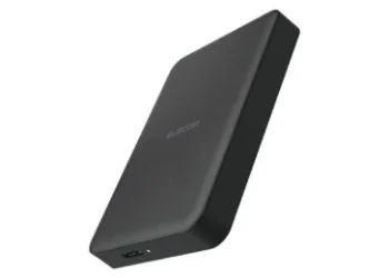 ELECOMブランドの黒い長方形の電子機器 2TB