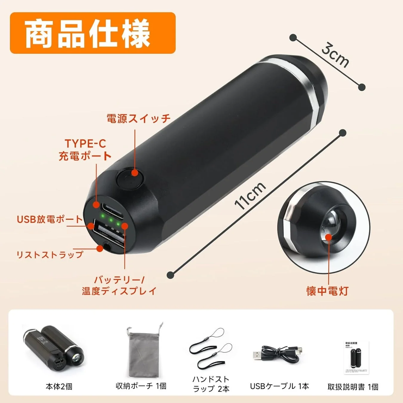 商品仕様と付属品