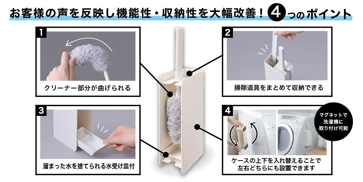 機能性・収納性を改善した4つのポイント