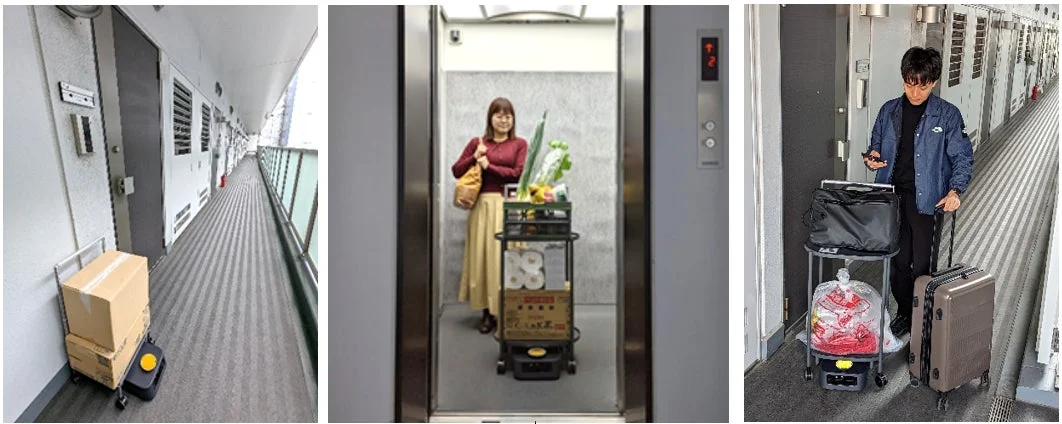 重い荷物運びはもう不要?マンションの部屋までロボットが荷物を届ける未来型サービスの実証実験が進行中