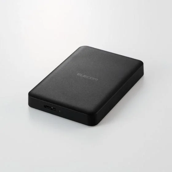 黒い外付けストレージデバイス 2TB