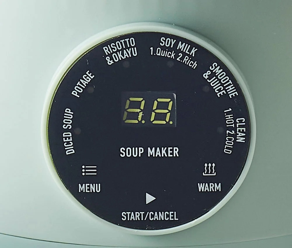 Toffy オートスープブレンダーの操作パネル