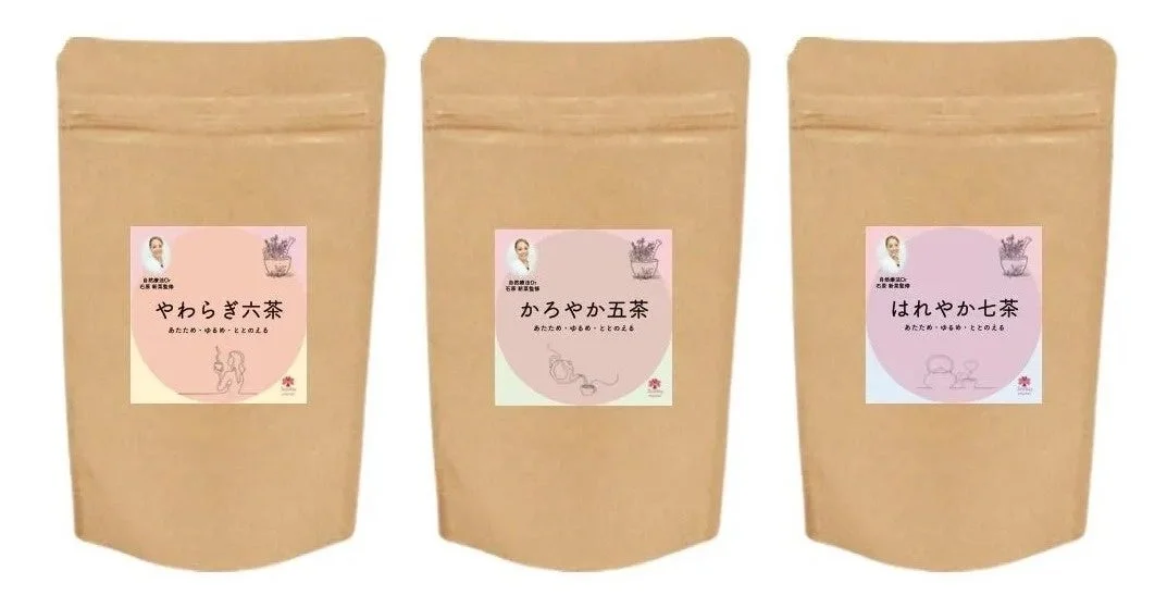 自然療法士 石原新菜氏が監修した3種類の健康茶