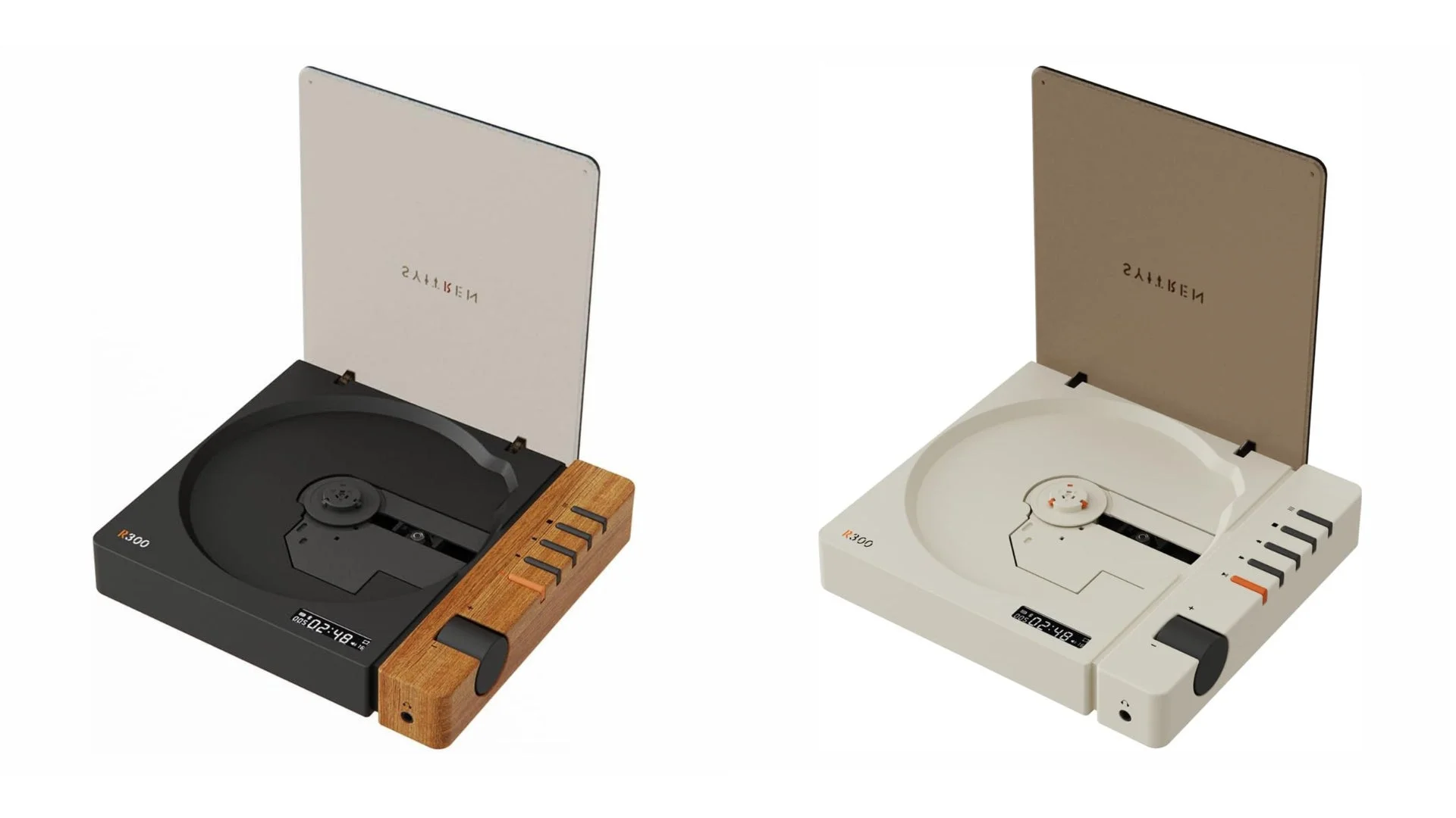 R300のホワイトとウッドカラー