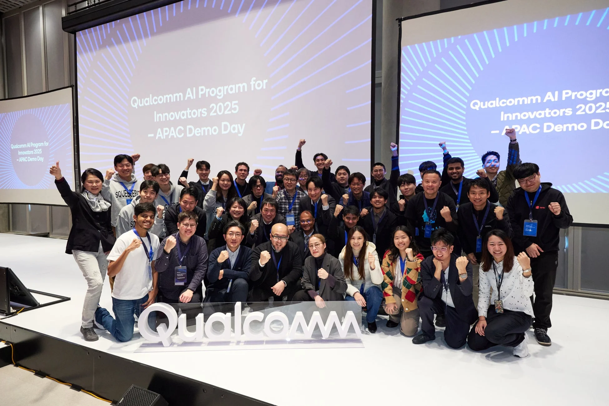 Qualcomm AI Program for Innovators 2025 APAC Demo Dayの参加者と関係者