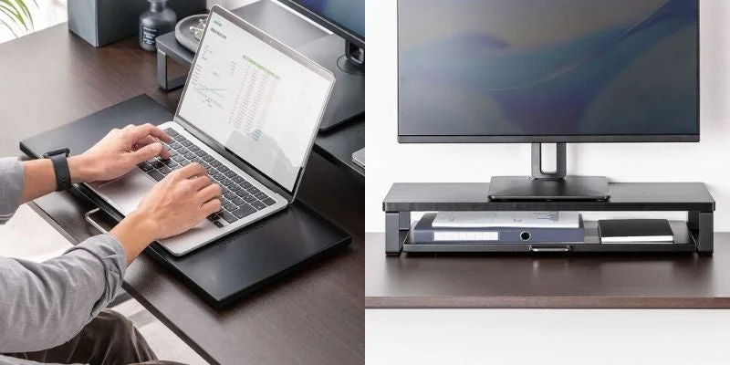 快適なデスク環境を実現！サンワダイレクトから卓上スライダー「100-MR232BK/W」が新発売