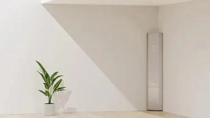 ミニマリストな白い部屋の一角