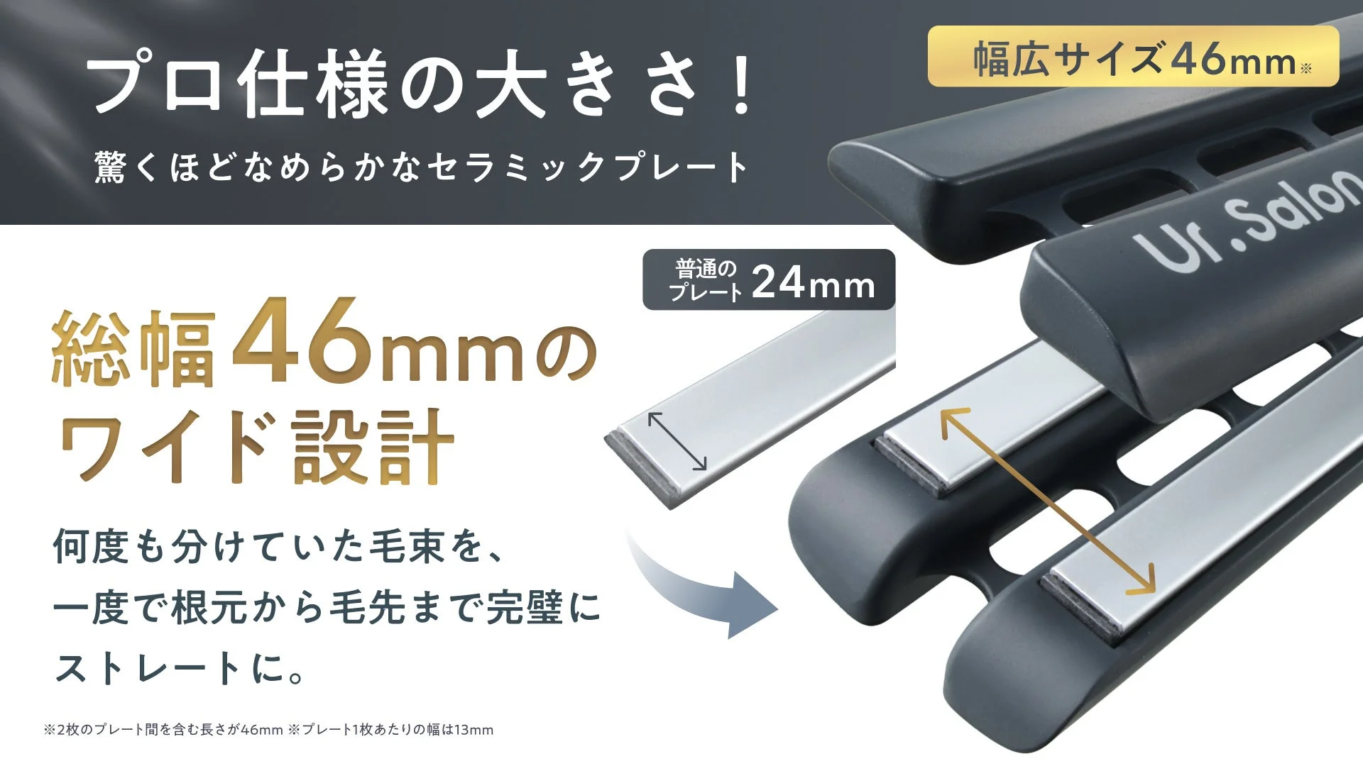 プロ仕様のワイドプレート