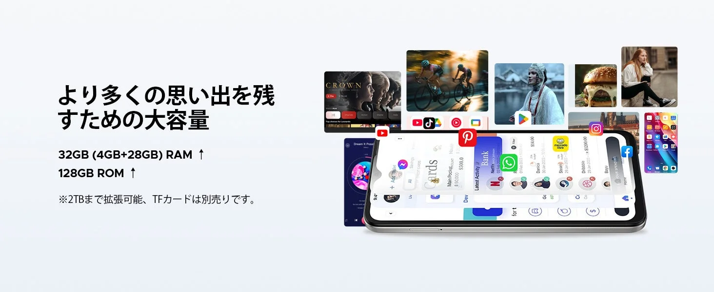 DOOGEE NOTE56PROストレージ