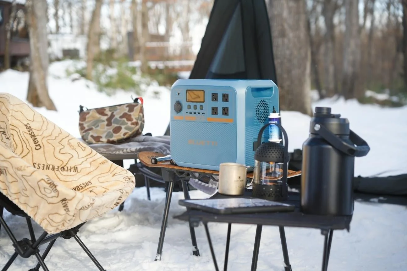 冬キャンプでのポータブル電源利用シーン