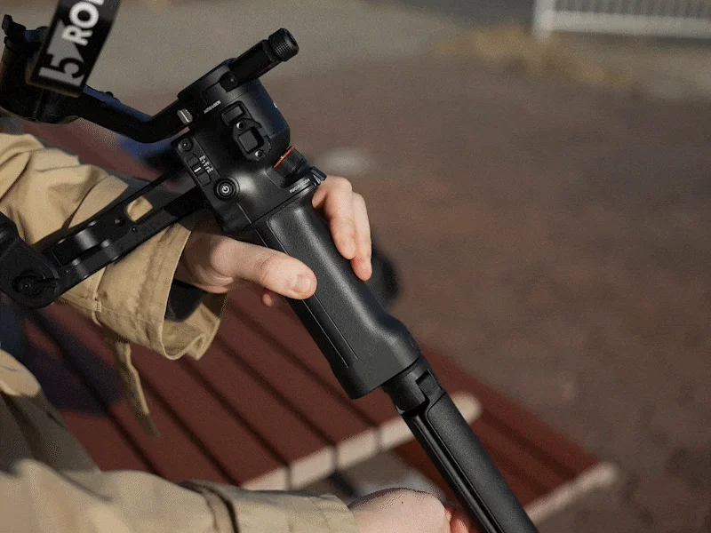 ジンバルを操作している人物