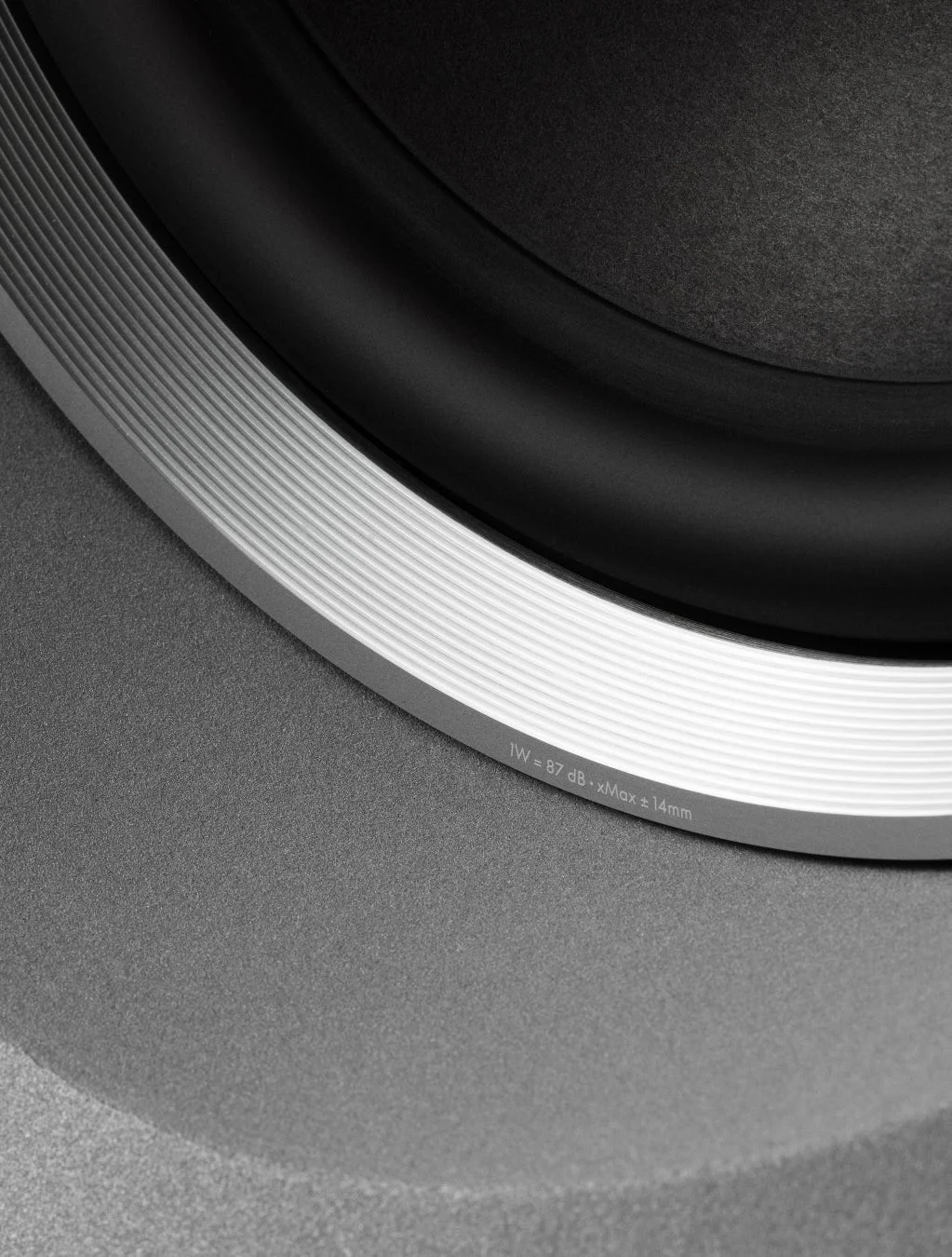 スピーカーのウーファー部分の接写