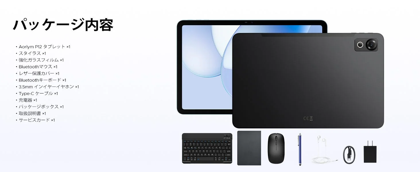 AORLYM P12のパッケージ内容