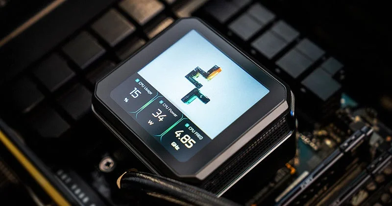 ポンプキャップのLCDパネル