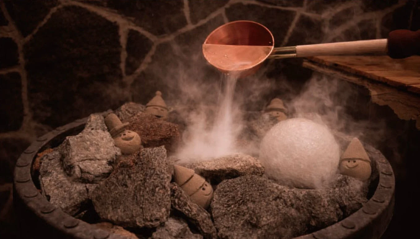 ロウリュの様子