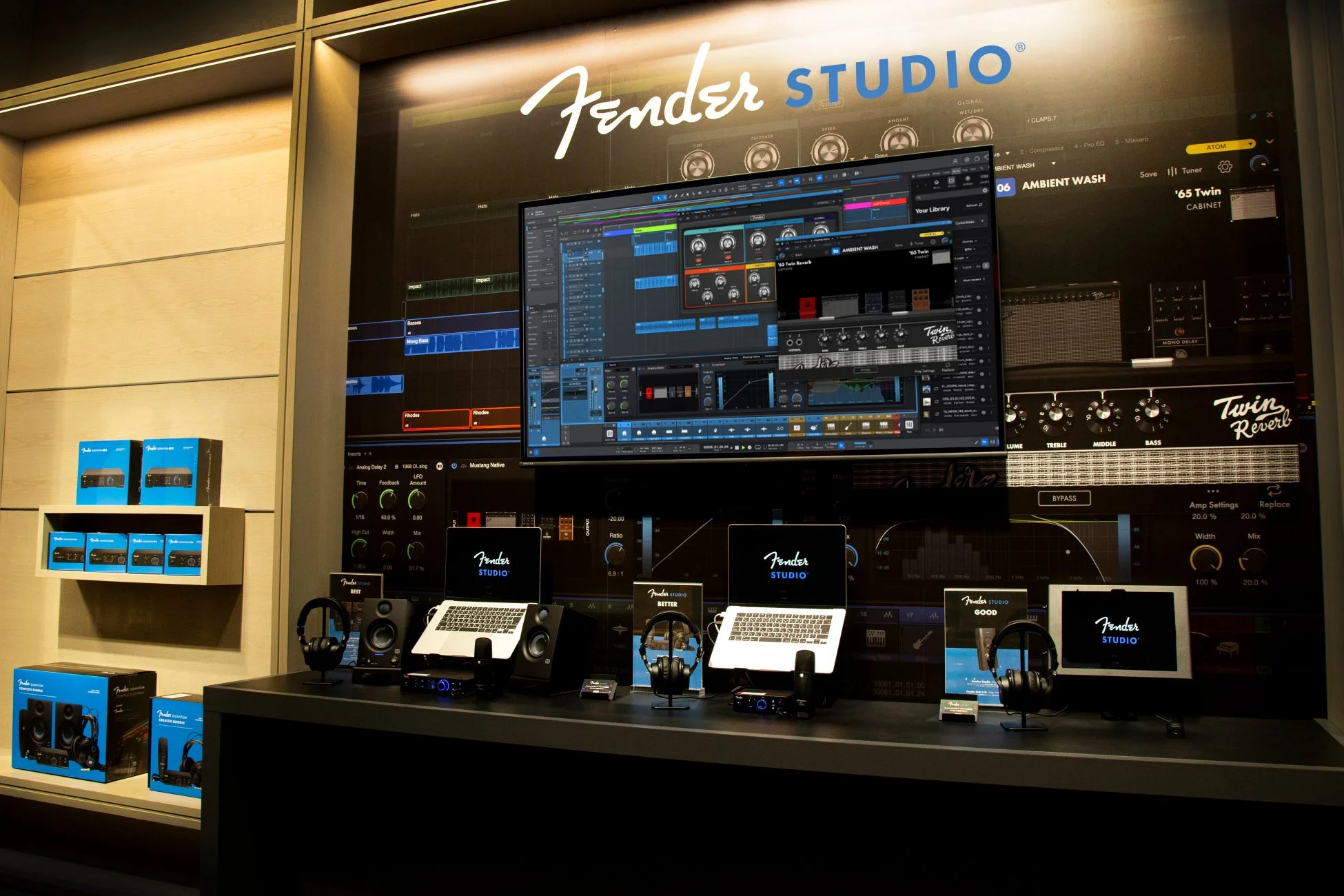 Fender STUDIOの音楽制作ソリューション展示