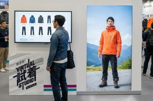 新感覚!! VIRTUAL 試着 STUDIO Virtual Try On WORKMAN