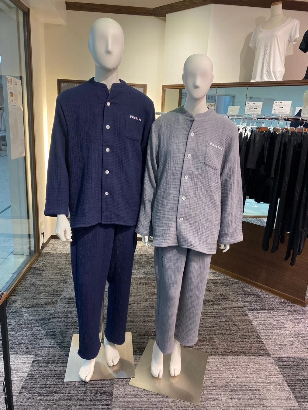 マネキンが着たリライブパジャマ