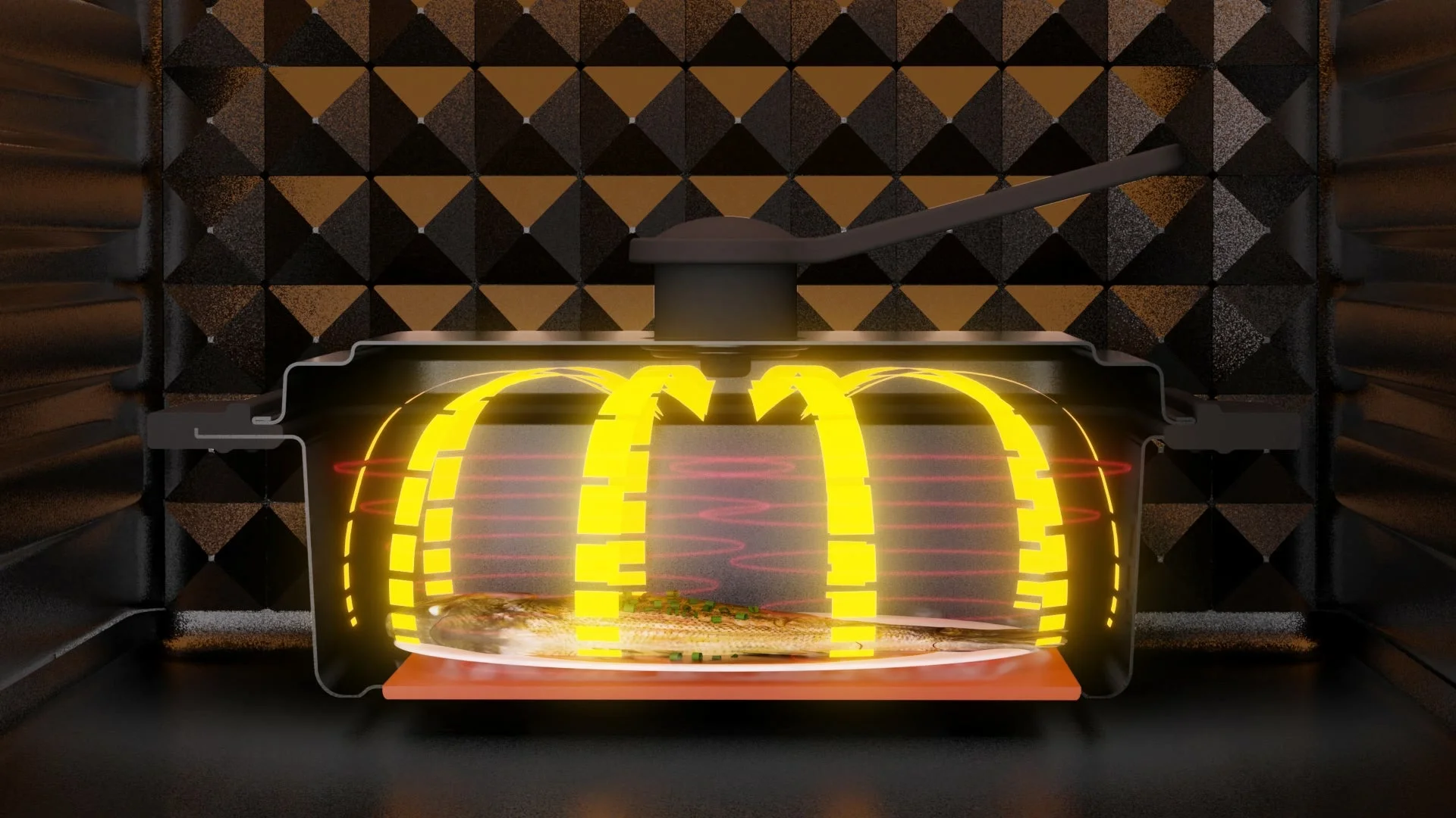 焼き目をつける特殊構造のイラスト