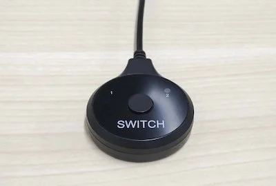 物理ボタンでの切り替え