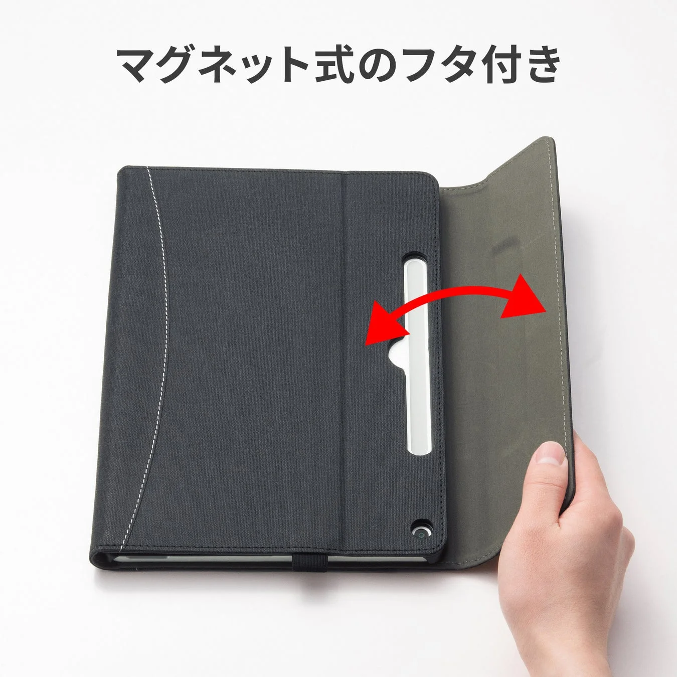 マグネット式のフタ付き