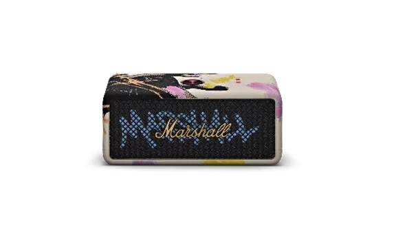 カラフルな抽象画のようなデザインが特徴のMarshall製ポータブルスピーカー