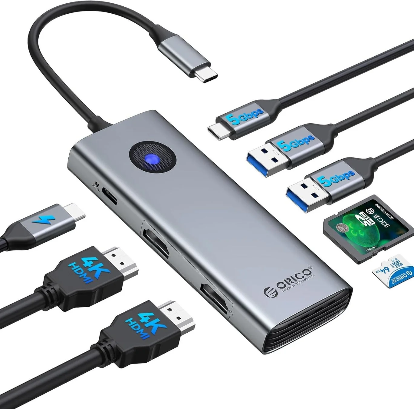 高性能USB-Cハブ「ORICO 8 in 1 ドッキングステーション」がAmazonで期間限定51%オフセール開始