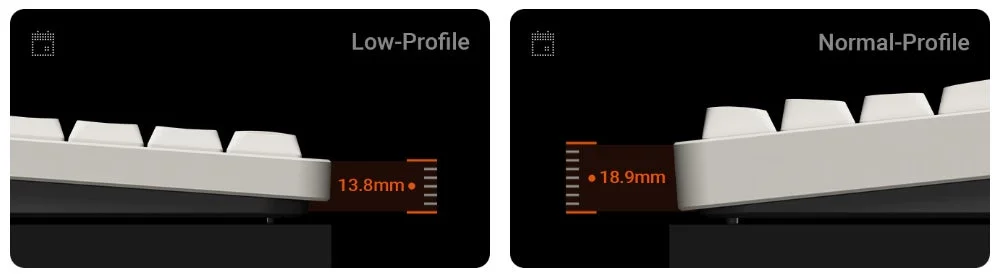 キーボードの高さ比較