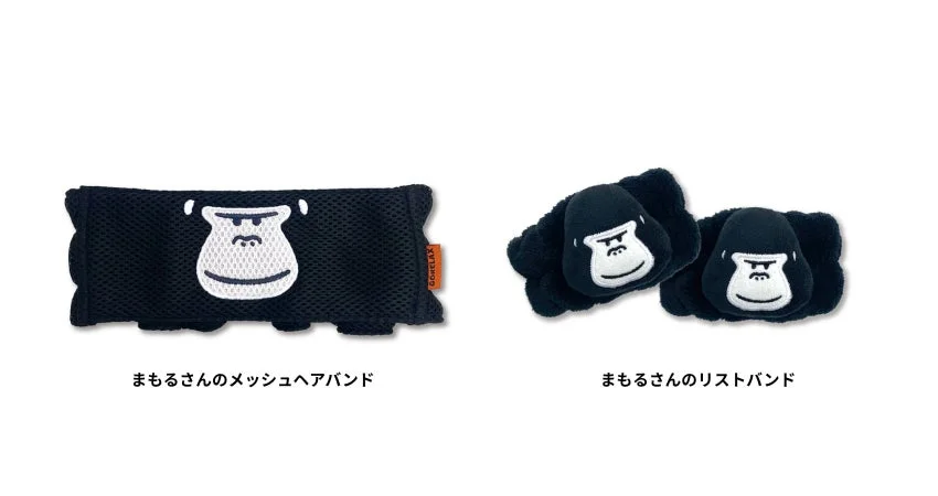 まもるさんフェイスのヘアバンドとリストバンド