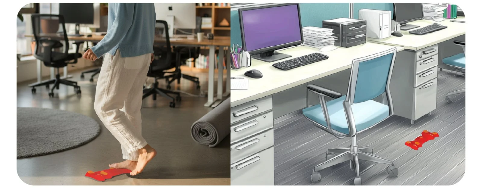 オフィスでの健康維持やリラックスを促す製品の利用