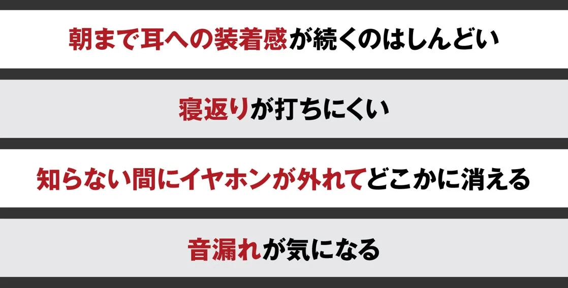従来のイヤホンの課題
