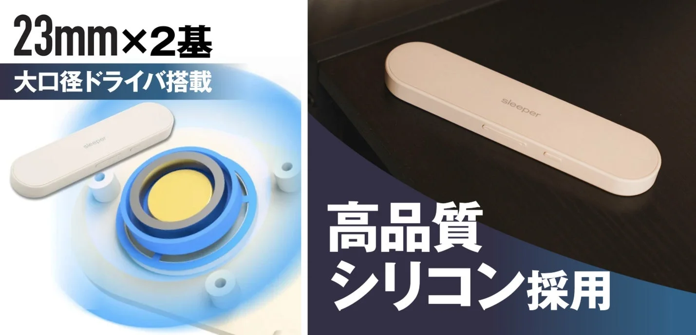 大口径ドライバと高品質シリコン