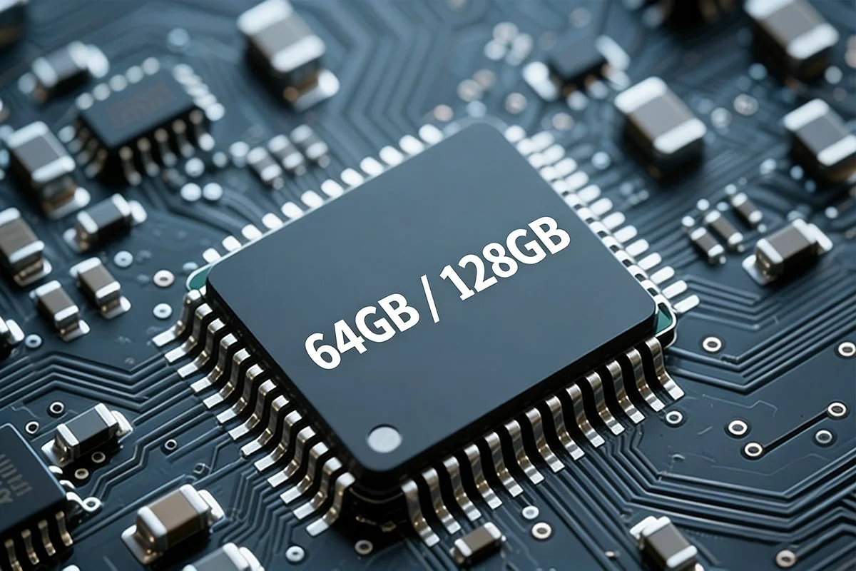 64GB/128GBストレージ