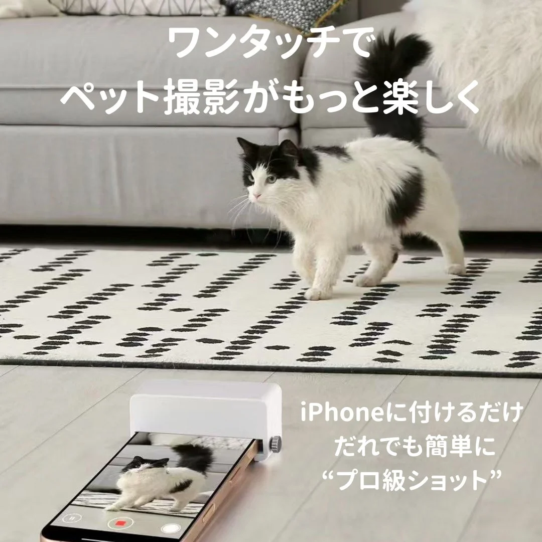 ワンタッチでペット撮影がもっと楽しく