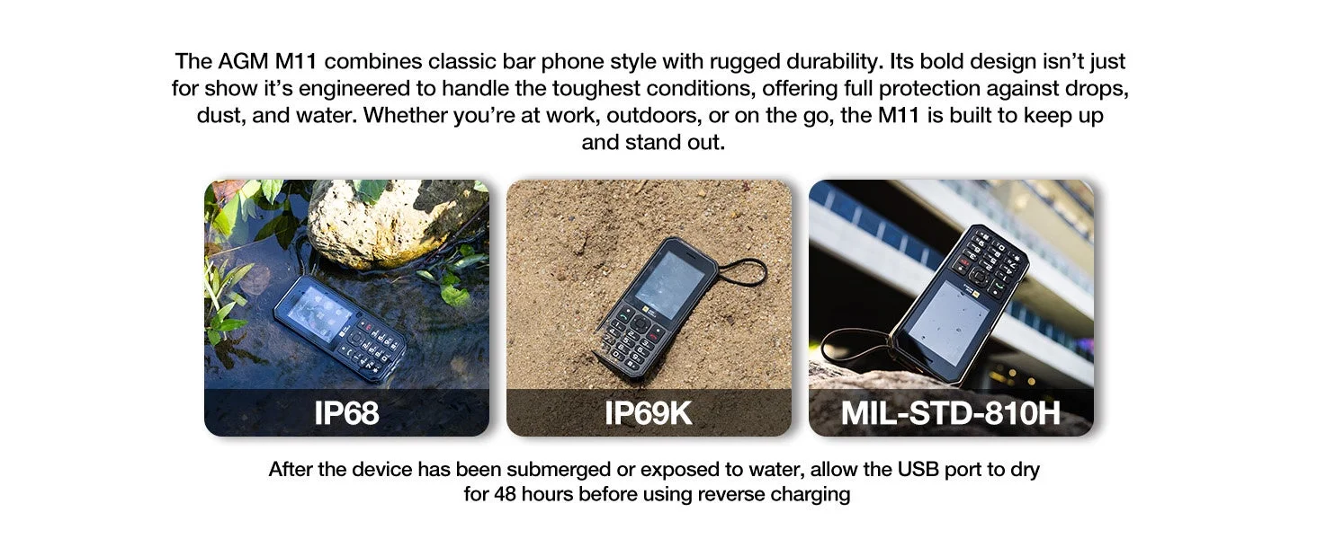 過酷な環境に耐えるAGM M11