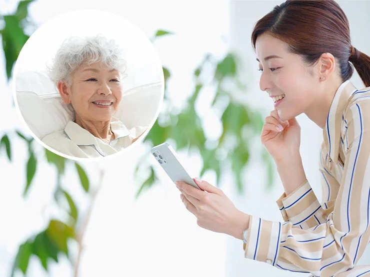 スマートフォンでビデオ通話